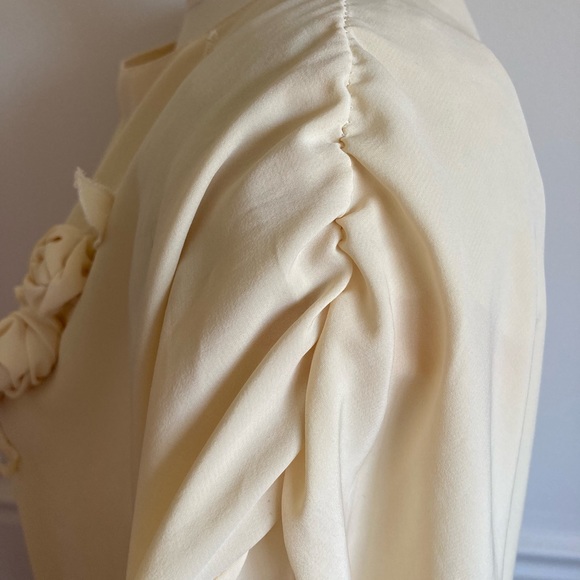 Vintage Cream Yellow Dropped Waist Dress - Picture 4 of 13